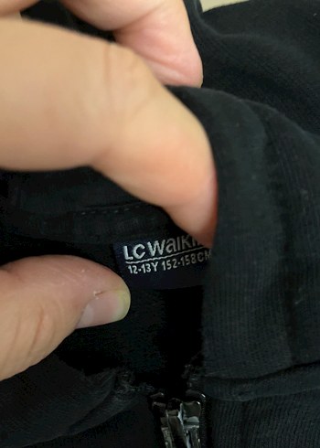 LC Waikiki Erkek Çocuk Siyah Kapüşonlu Fermuarlı Ceket