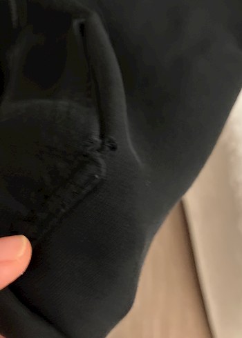 12-13 Yaş Beden siyah Renk Erkek Çocuk Siyah Kapüşonlu Fermuarlı Ceket