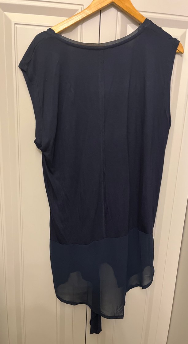 Lacivert Tunik V Yakalı - Görsel 4