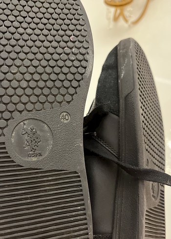 40 Beden U.S. Polo Assn. Kadın Siyah Spor Ayakkabı