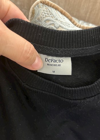 m Beden Siyah erkek Oversize Sweatshirt