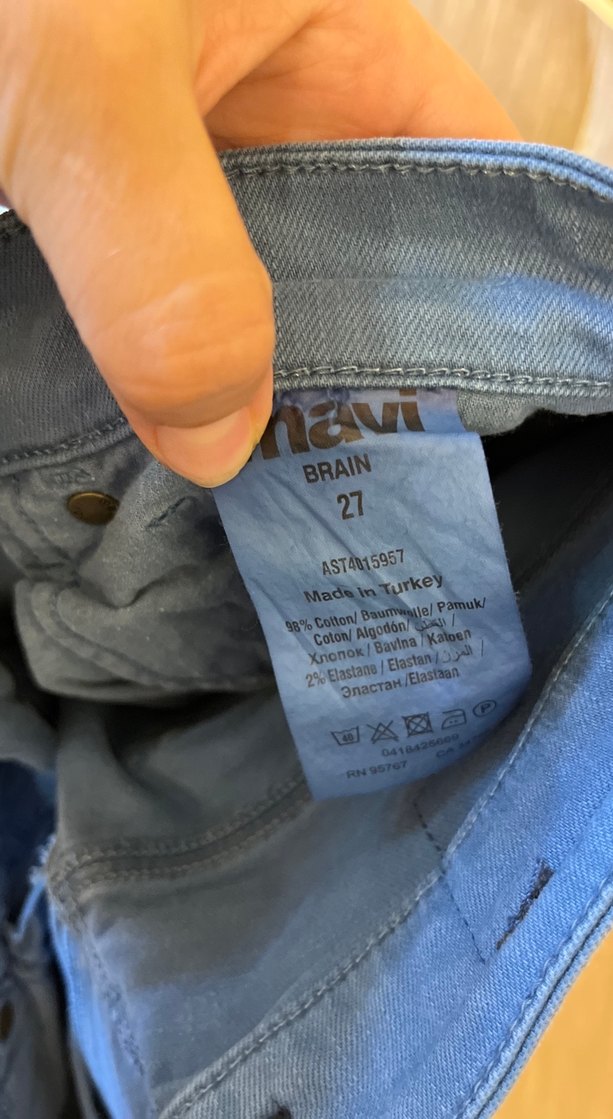 Erkek Gri Kot Mini Şort - Görsel 3