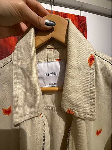 Bershka Bershka Oversize Desenli Ceket