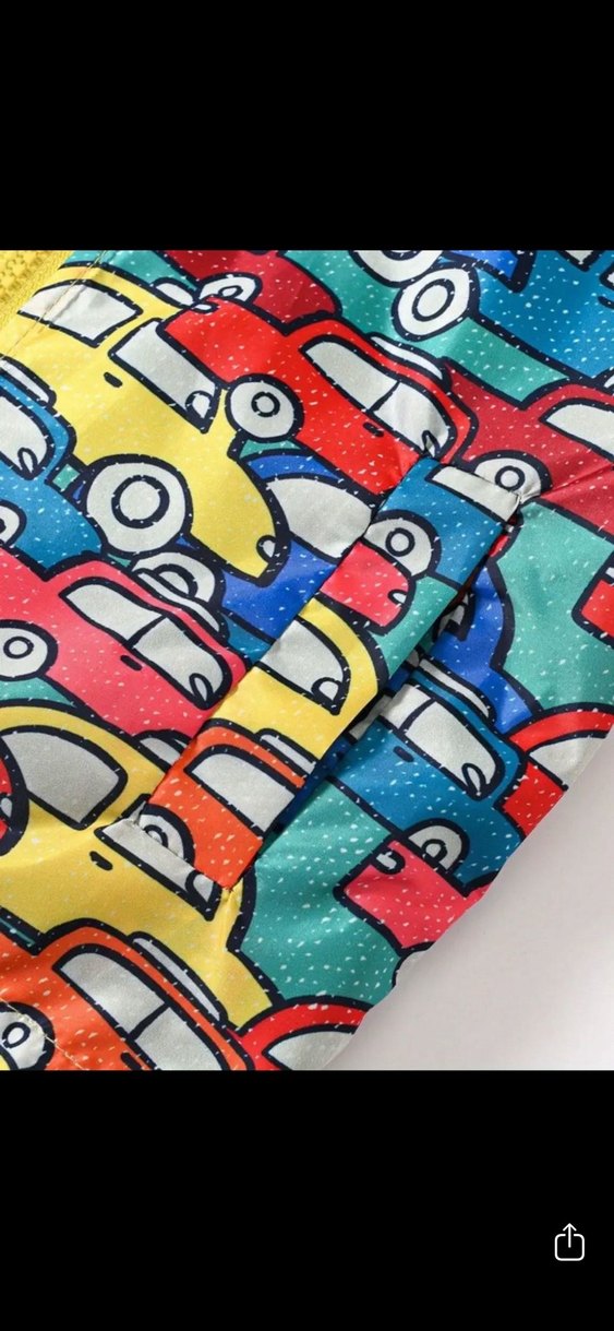 Çocuk Çok Renkli Kapüşonlu Yağmurluk - Görsel 2