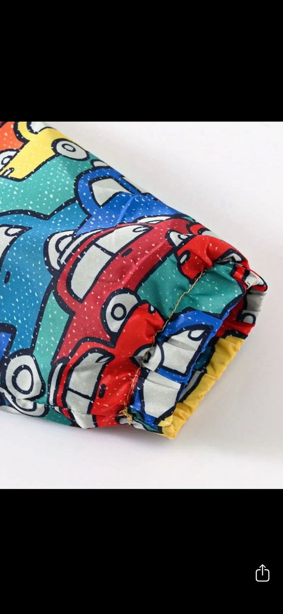 Çocuk Çok Renkli Kapüşonlu Yağmurluk - Görsel 4