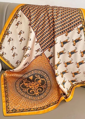 İpek Görünümlü Bohem Fular - Görsel 3