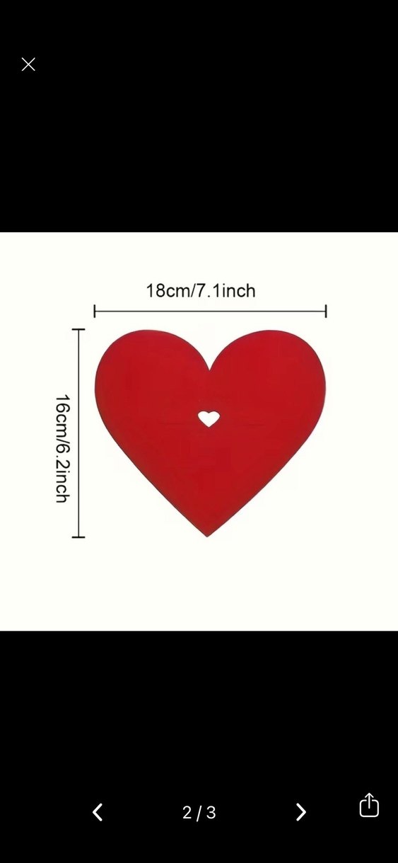 Kalp sunumluk 2 adet - Görsel 2