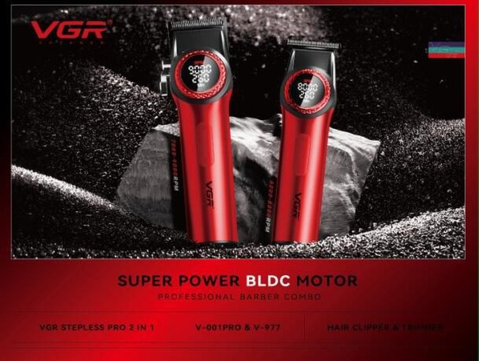 Kırmızı VGR Tıraş Makinesi Seti - Görsel 3
