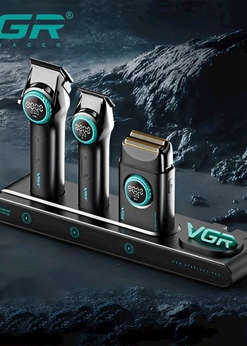 VGR Stepless Pro 3'ü 1 Arada Siyah Tıraş Makinesi - Görsel 3