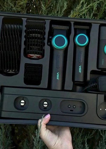 VGR Stepless Pro 3'ü 1 Arada Siyah Tıraş Makinesi - Görsel 4