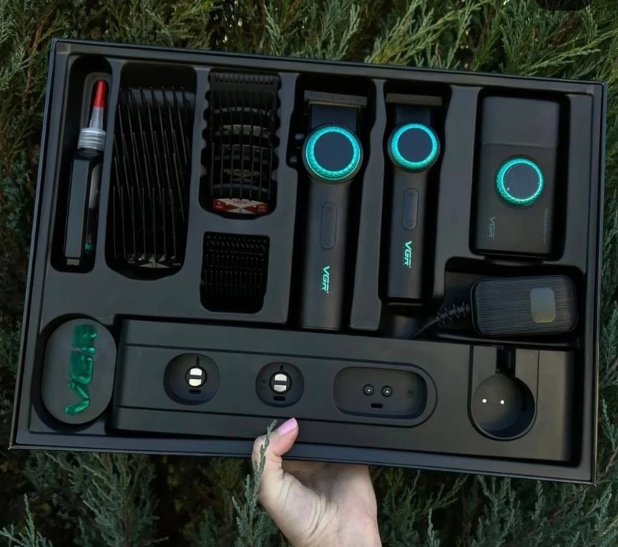 VGR Stepless Pro 3'ü 1 Arada Siyah Tıraş Makinesi - Görsel 4