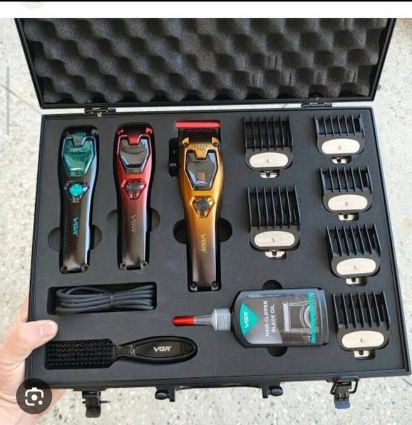 Vgr çantalı modeli  3 adet yeni Tıraş Makinesi Seti 0-11000 RPM - Görsel 3