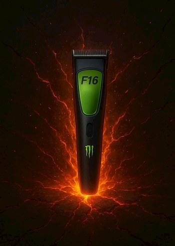 F-16  monster  10.000 RPM devri  Saç Kesme Makinesi fade dişlik - Görsel 3