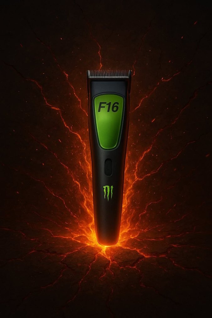 F-16  monster  10.000 RPM devri  Saç Kesme Makinesi fade dişlik - Görsel 3