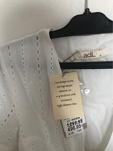 s Beden adL beyaz tüllü elbise