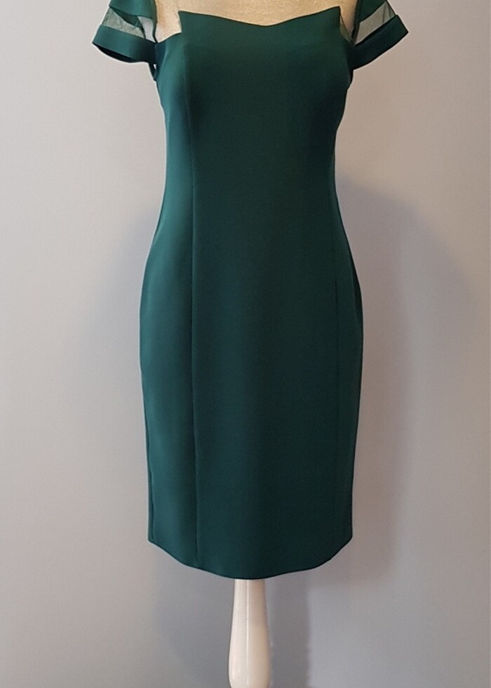 Diz altı kokteyl elbisesi - Görsel 2