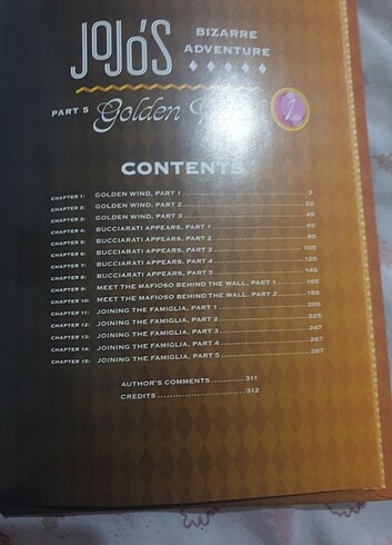 Beden Renk JoJo's Bizarre Adventure Part:5 Vol:1