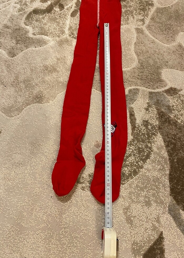 Kırmızı Çocuk Külotlu Çorap - Görsel 3