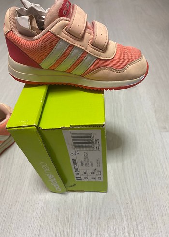 23 Beden turuncu Renk Kız Çocuk Pembe Adidas Spor Ayakkabı