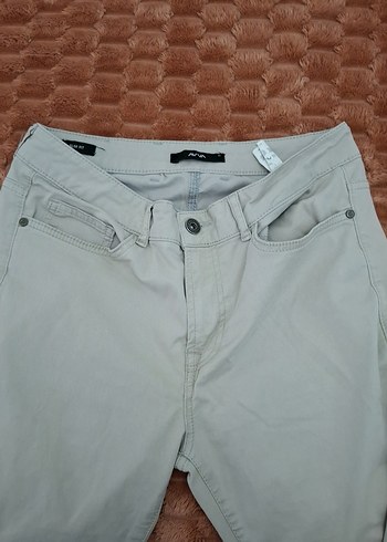 Bej Regular Fit Kemerli Erkek Pantolon - Görsel 3