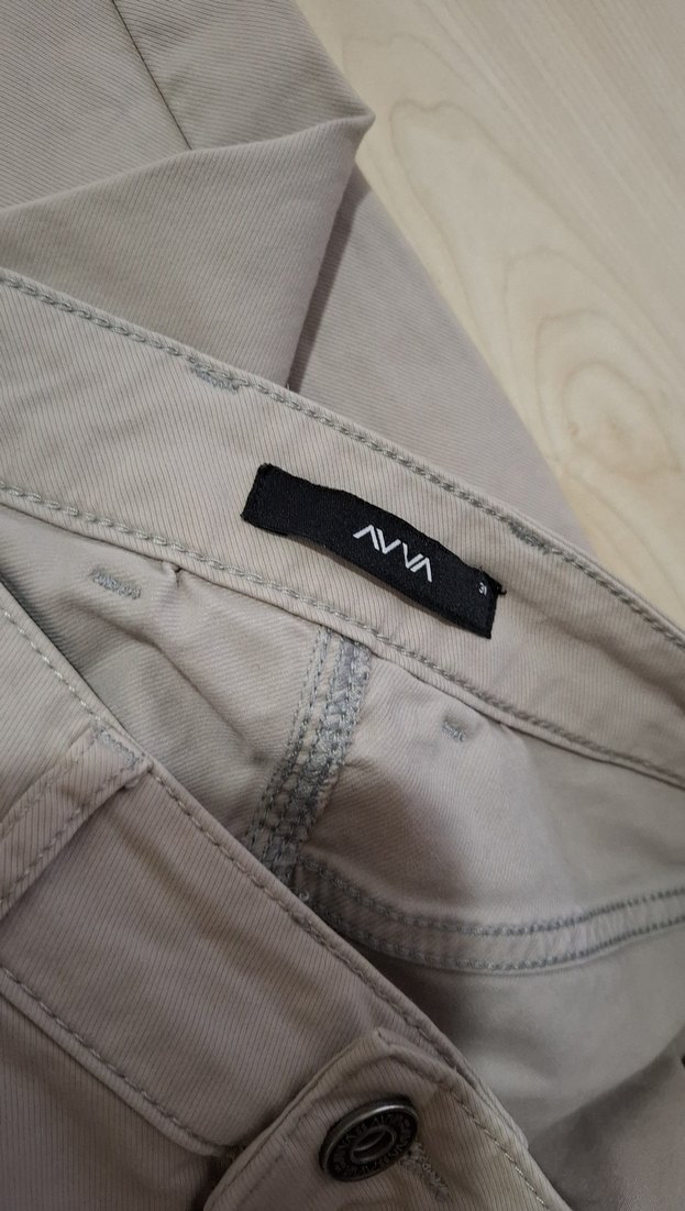 Bej Regular Fit Kemerli Erkek Pantolon - Görsel 2