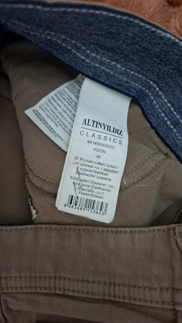 kahverengi altınyıldız marka cok rahat pantolon - Görsel 3