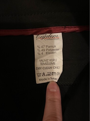 Diğer Kış için uygun kumaş pantolon. Kısa paça