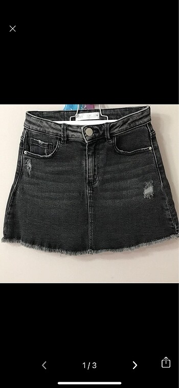 Zara Kız Çocuk Jean Etek