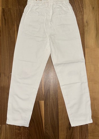 Koton Beyaz Midi Denim Kadın Pantolon