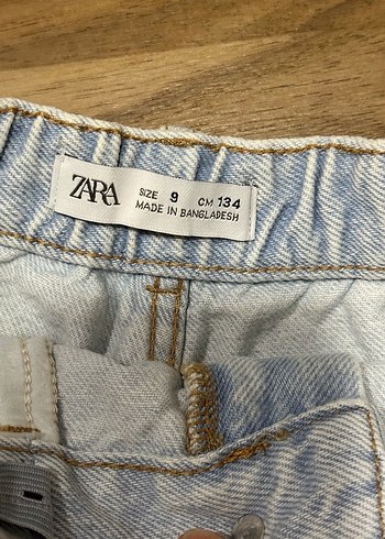 Mavi Kız Çocuk Mini Denim Şort - Görsel 3