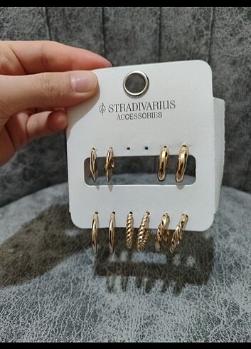 Stradivarius Gold küpe