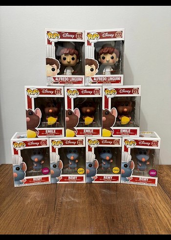 Disney Pop! Figür Seti - Emil, Remy, Alfredo