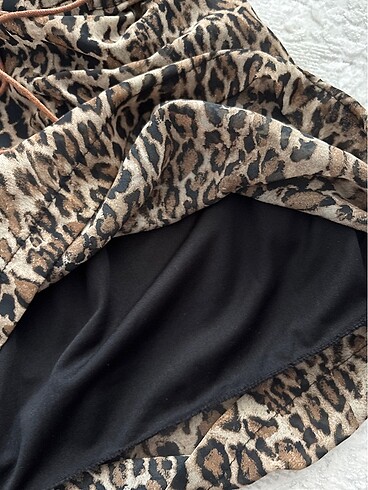 s Beden Leopar elbise
