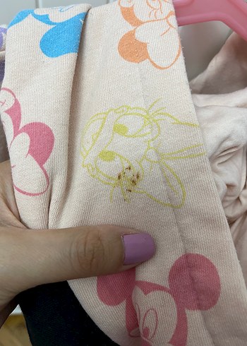 Çok Renkli Minnie Baskılı Kız Sweatshirt elbise - Görsel 3