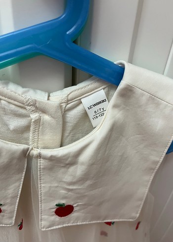 Elma baskılı elbise - Görsel 2