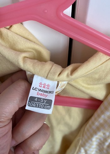 Sarı Kız Çocuk Düğmeli Yağmurluk - Görsel 3