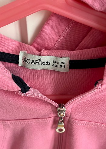 Kız Çocuk Pembe Fırfırlı Kapüşonlu Sweatshirt - Görsel 2