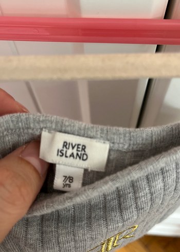 Kız Çocuk Gri İnce Askılı Triko Elbise - Görsel 3