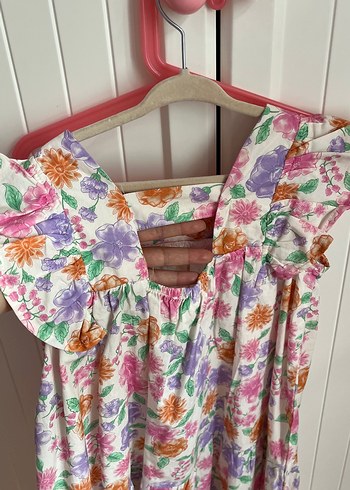 Çiçek Desenli Bohem Kız Elbisesi - Görsel 2