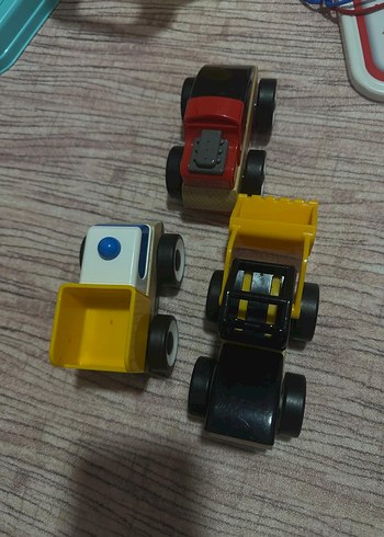 Renkli Ahşap Oyuncak Arabalar - Görsel 2