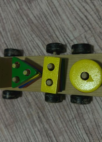 Renkli Ahşap Eğitim Oyuncağı - Görsel 2