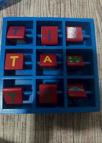 Mavi Ahşap Eğitici Oyuncak Bloklar - Görsel 2