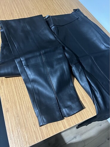 36 Beden zara deri pantolon