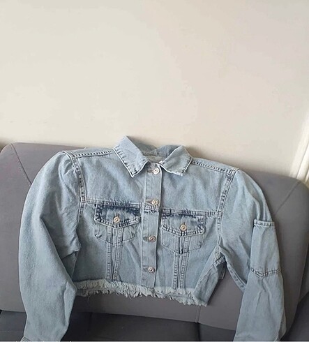 m Beden Crop kot ceket
