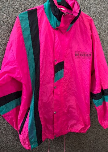 Pembe Spor Midi Yağmurluk - Görsel 2