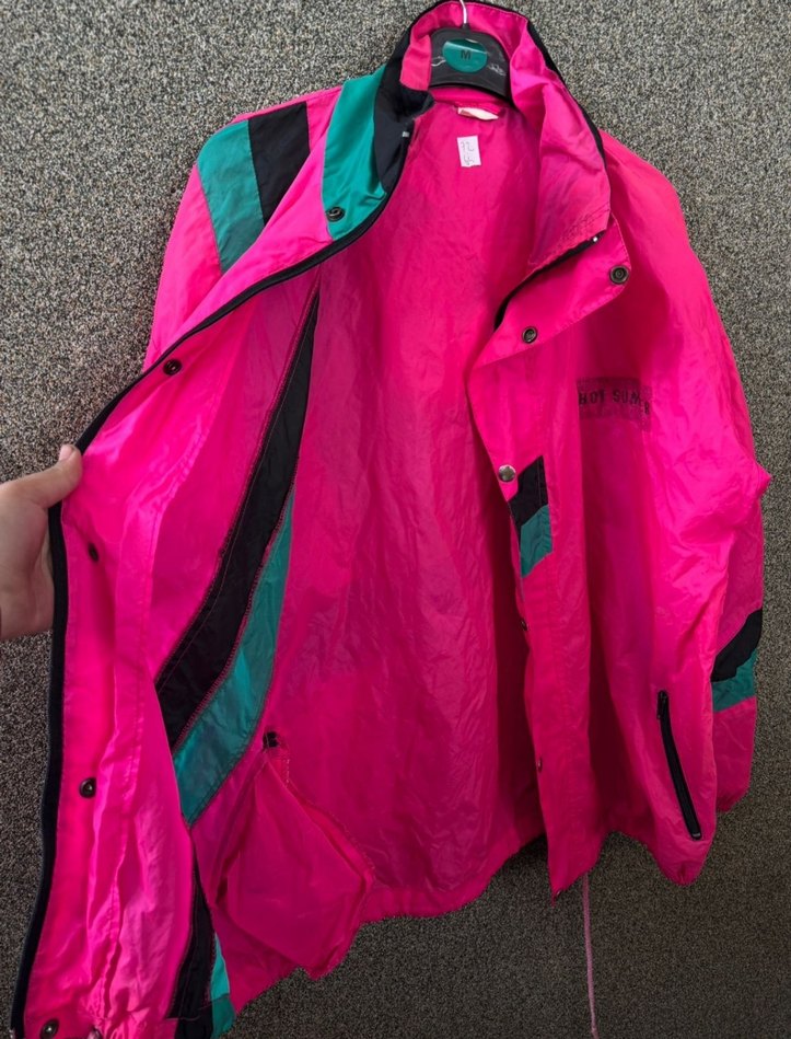 Pembe Spor Midi Yağmurluk - Görsel 3