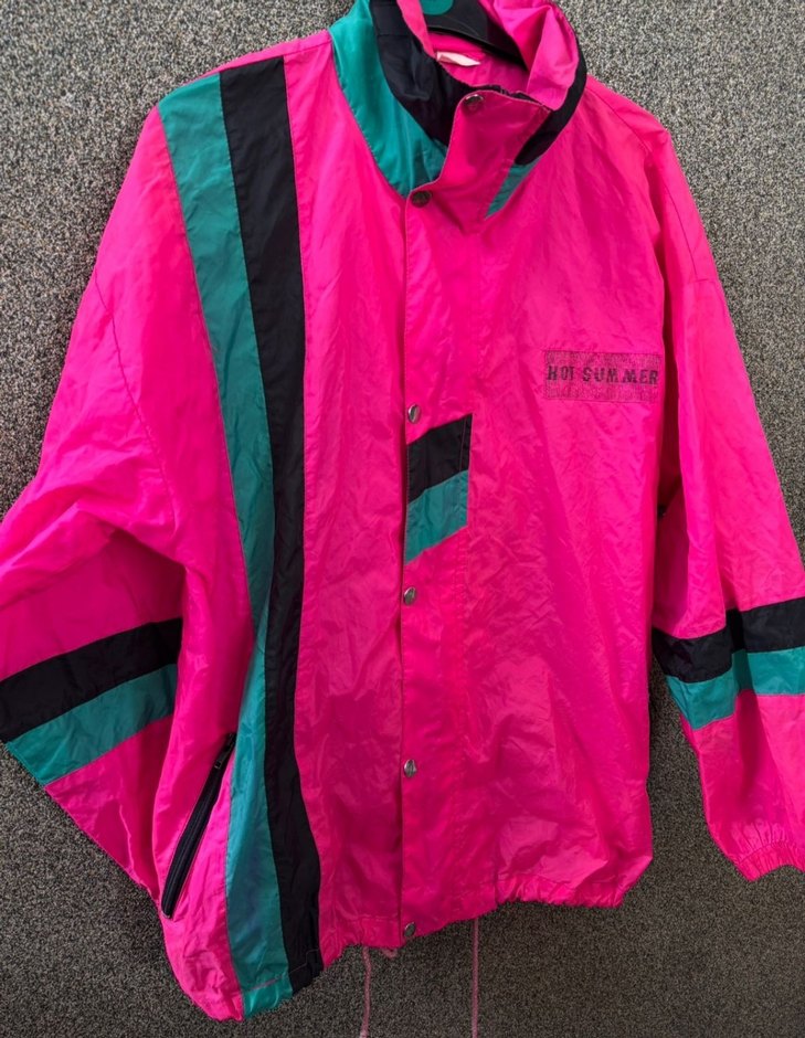 Pembe Spor Midi Yağmurluk - Görsel 2