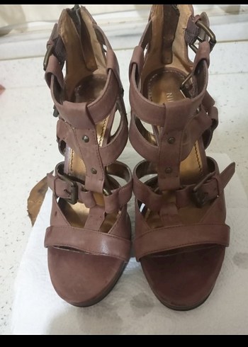 Hakiki deri topuklu ayakkabı - Görsel 10