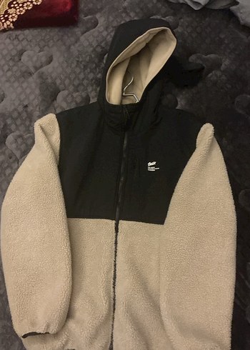 Kapüşonlu Fermuarlı Bej Unisex Mont - Görsel 8