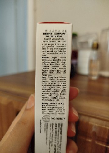 Torriden Cellmazing Sıkılaştırıcı Göz Kremi 30ml - Görsel 2